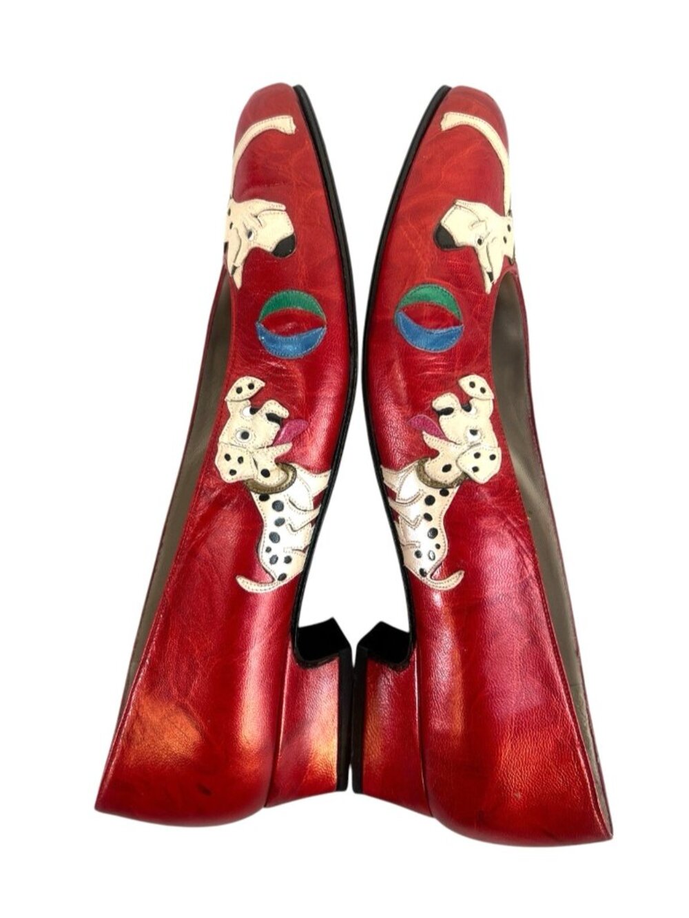 vtg 80' Margaret J Novelty Pumps Animal Applique Collection Low Heel  Sz 6.5 M - Picture 4 of 11